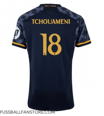 Real Madrid Aurelien Tchouameni #18 Replik Auswärtstrikot 2023-24 Kurzarm